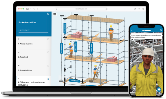 Brukerkurs stillas - E-læring