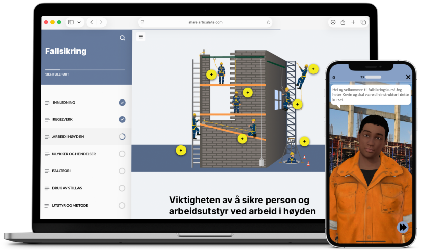 Fallsikringskurs - Teori e-læring